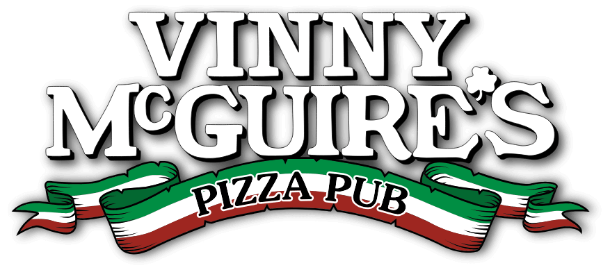 Vinny McGuire's Pizza Logo will link to the home page